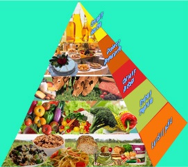 La pirámide de los alimentos fue por muchos años la norma de la alimentación. Actualmente ha sido sustituida por un gráfico en forma de plato, pero su efecto es el mismo